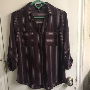 EUC! iZ Byer maroon size medium blouse.